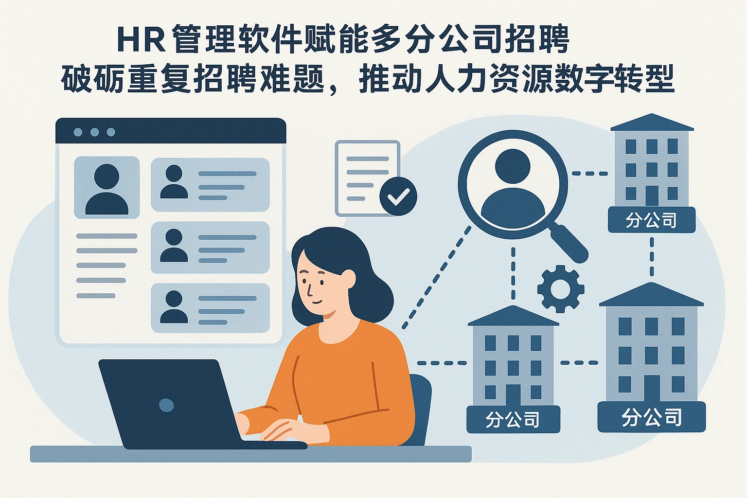 HR管理软件赋能多分公司招聘:破解重复招聘难题,推动人力资源数字化转型