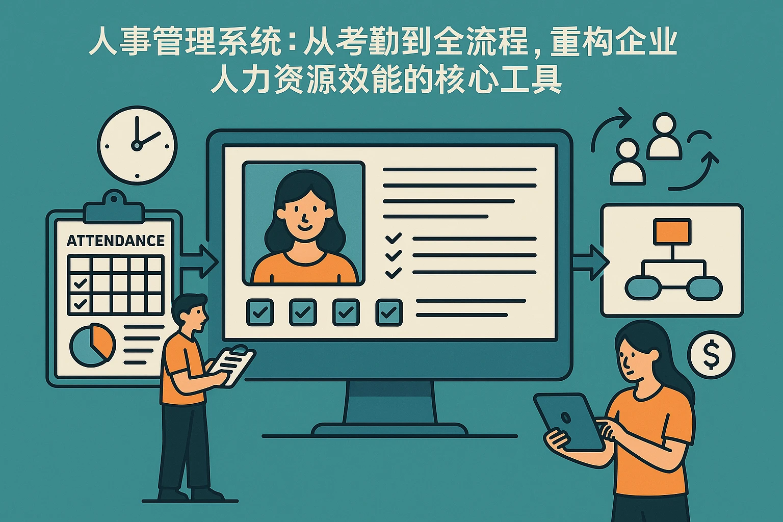 人事管理系统:从考勤到全流程,重构企业人力资源效能的核心工具