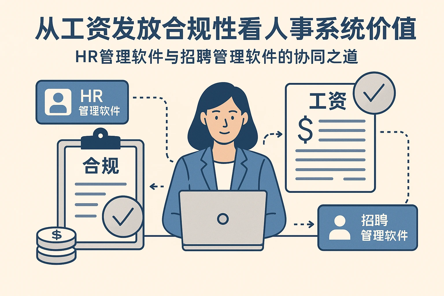 从工资发放合规性看人事系统价值：HR管理软件与招聘管理软件的协同之道
