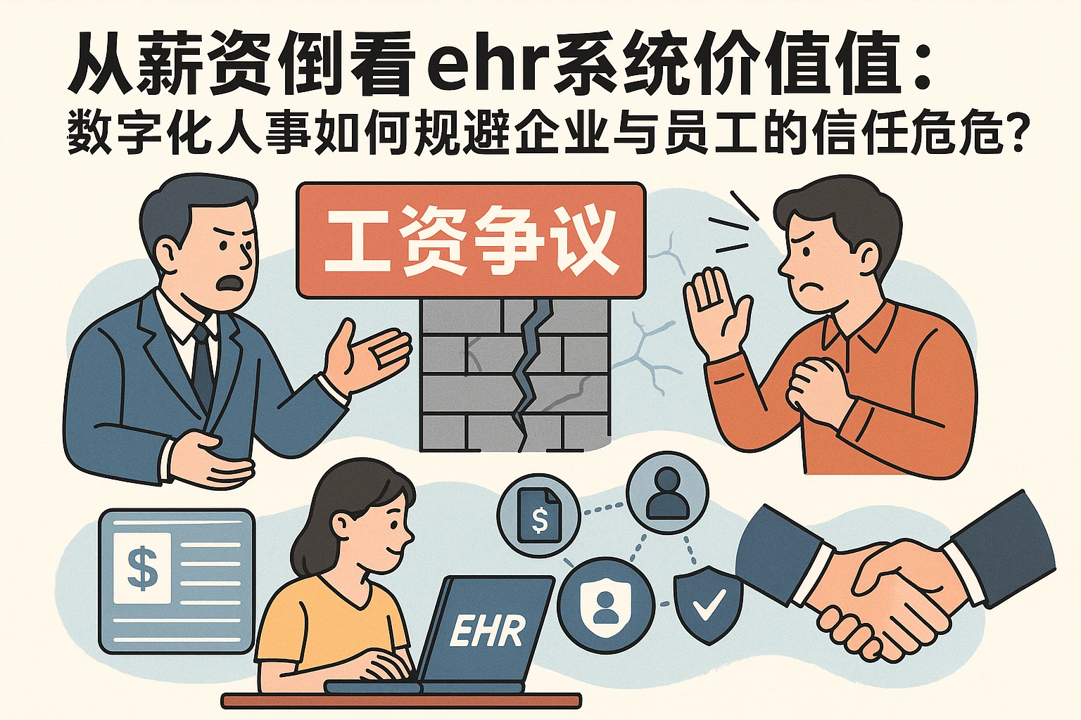 从薪资纠纷看ehr系统价值:数字化人事如何规避企业与员工的信任危机?