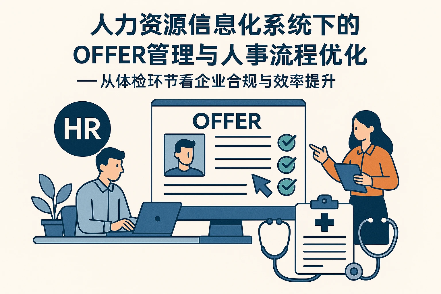 人力资源信息化系统下的offer管理与人事流程优化——从体检环节看企业合规与效率提升