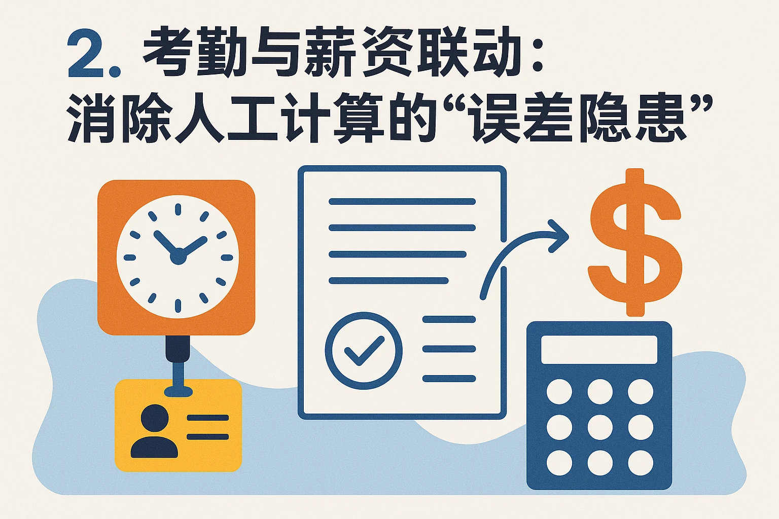 2. 考勤与薪资联动：消除人工计算的“误差隐患”