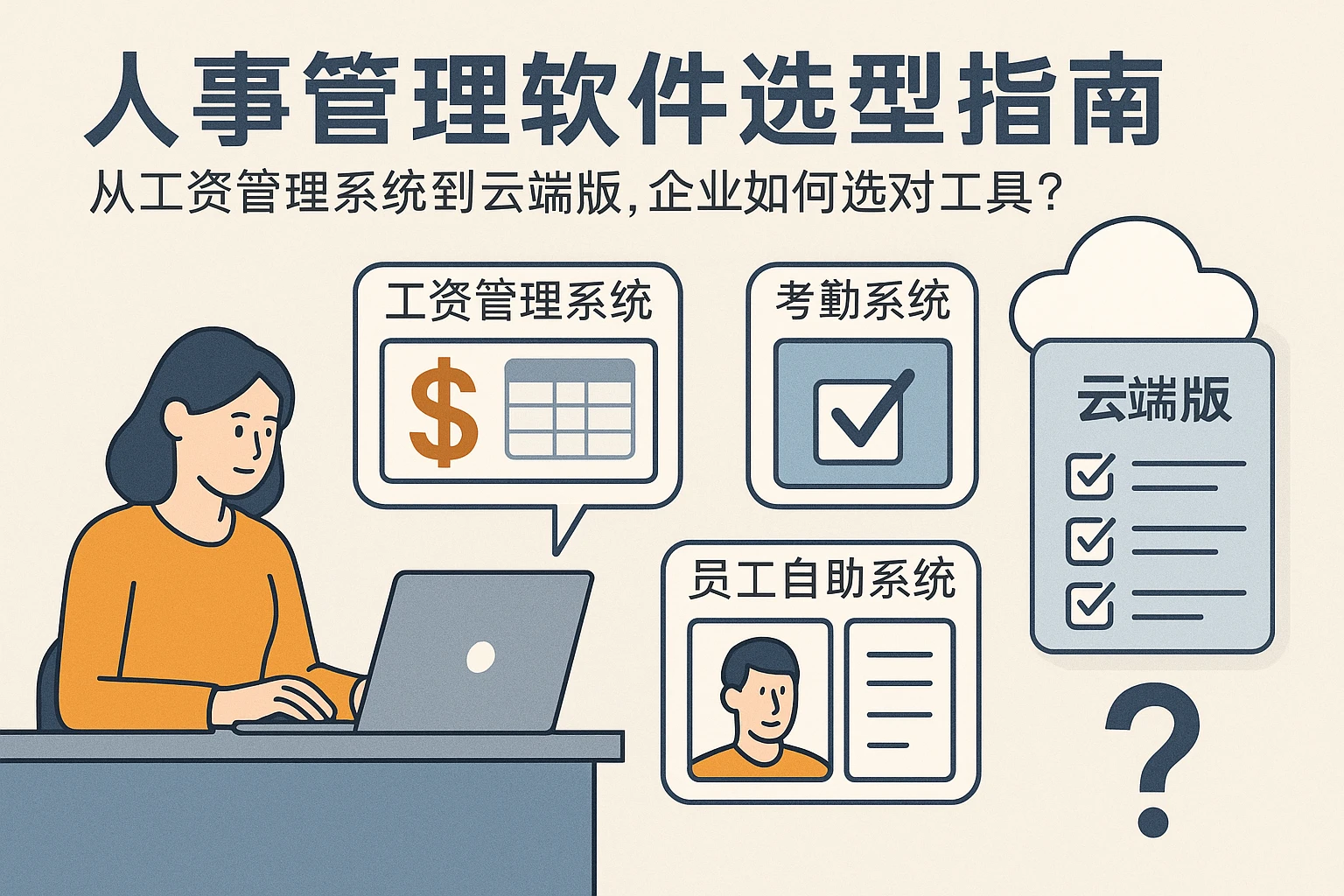 人事管理软件选型指南：从工资管理系统到云端版，企业如何选对工具？