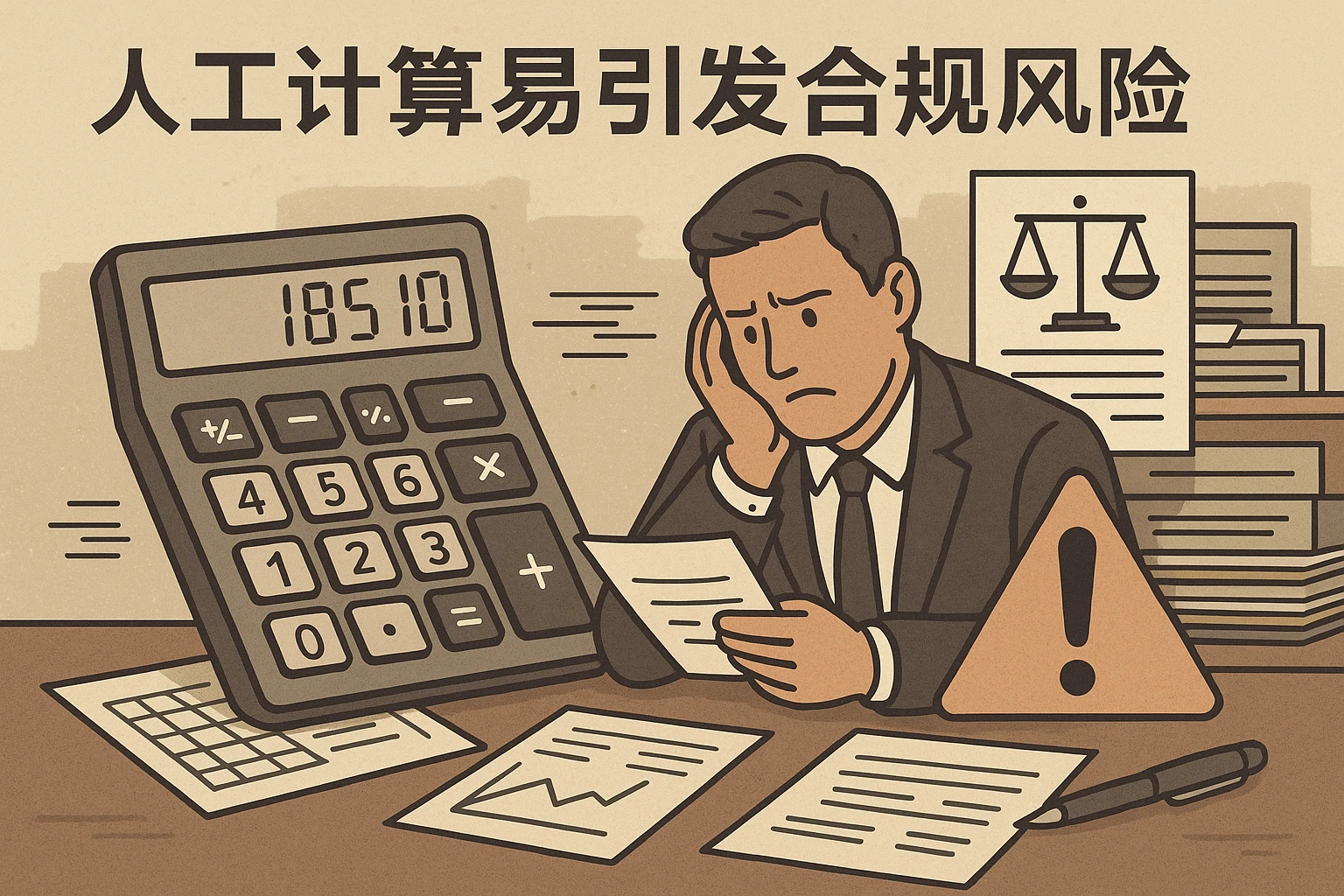 2. 人工计算易引发合规风险