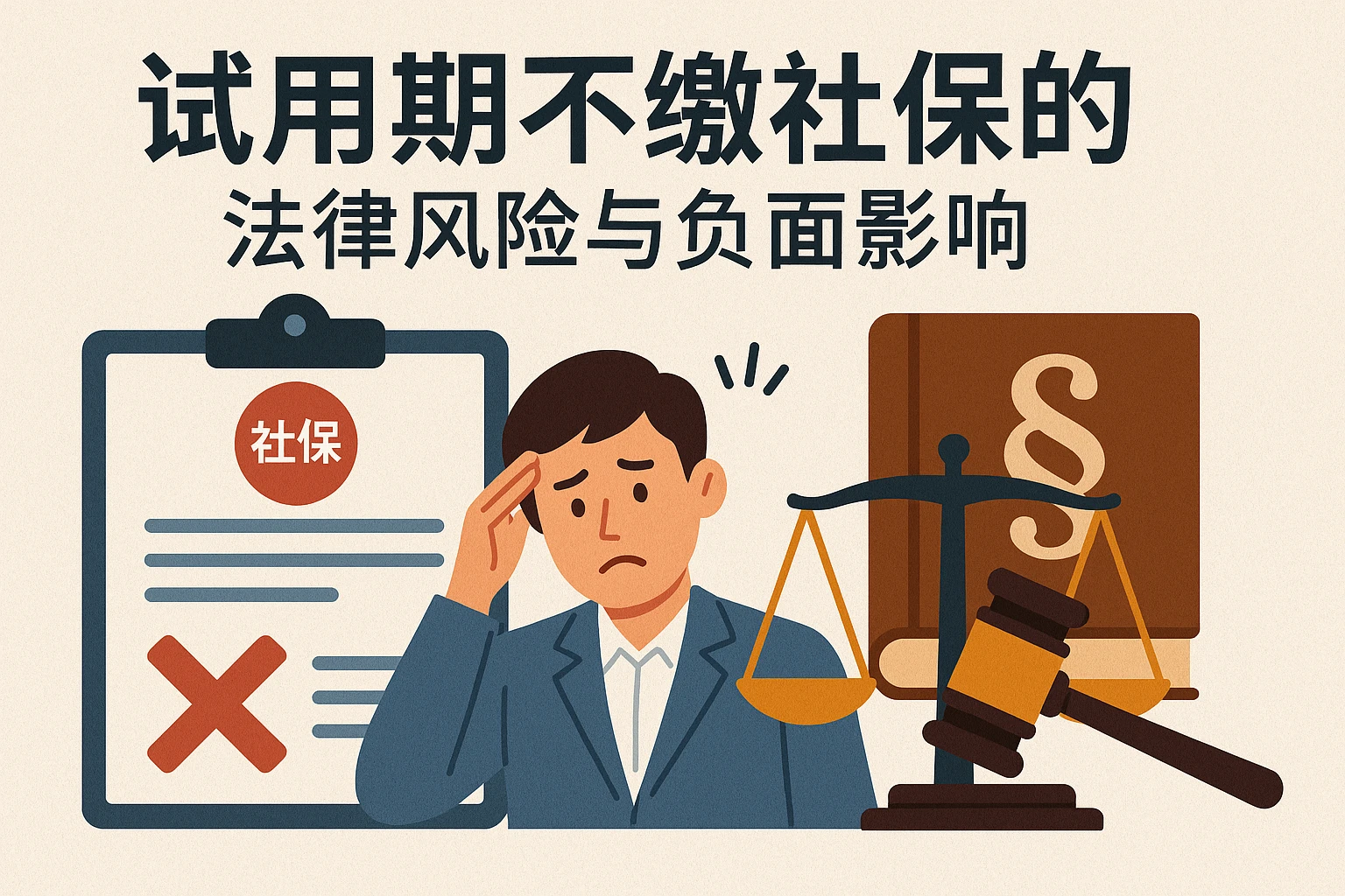 试用期不缴社保的法律风险与负面影响