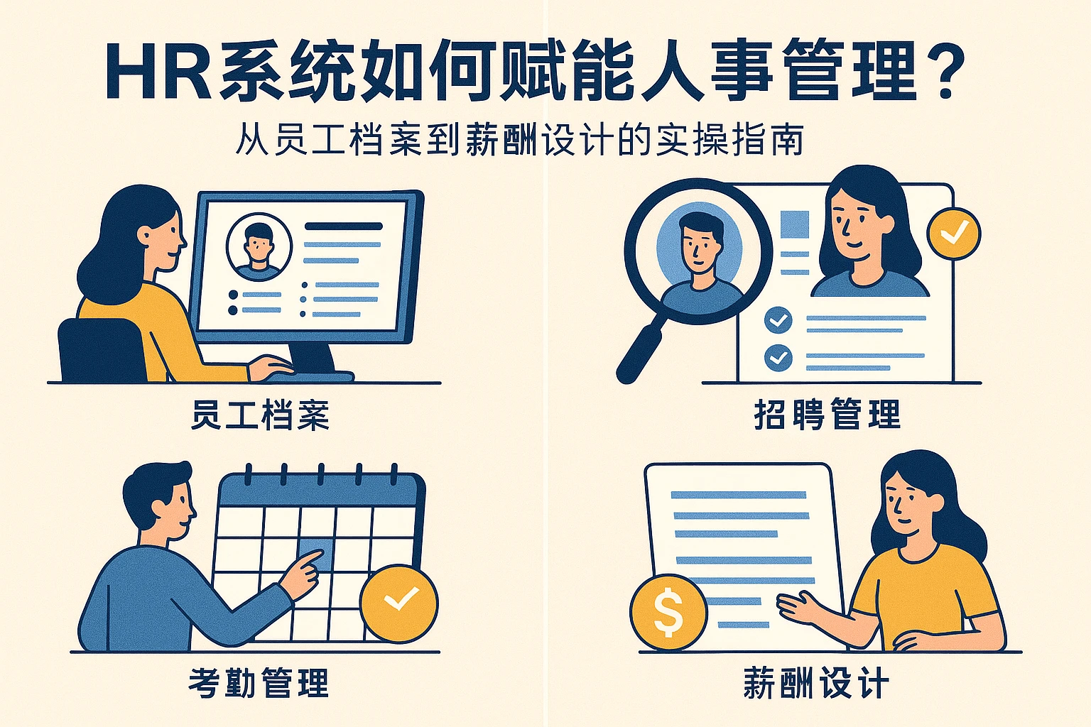 HR系统如何赋能人事管理?从员工档案到薪酬设计的实操指南