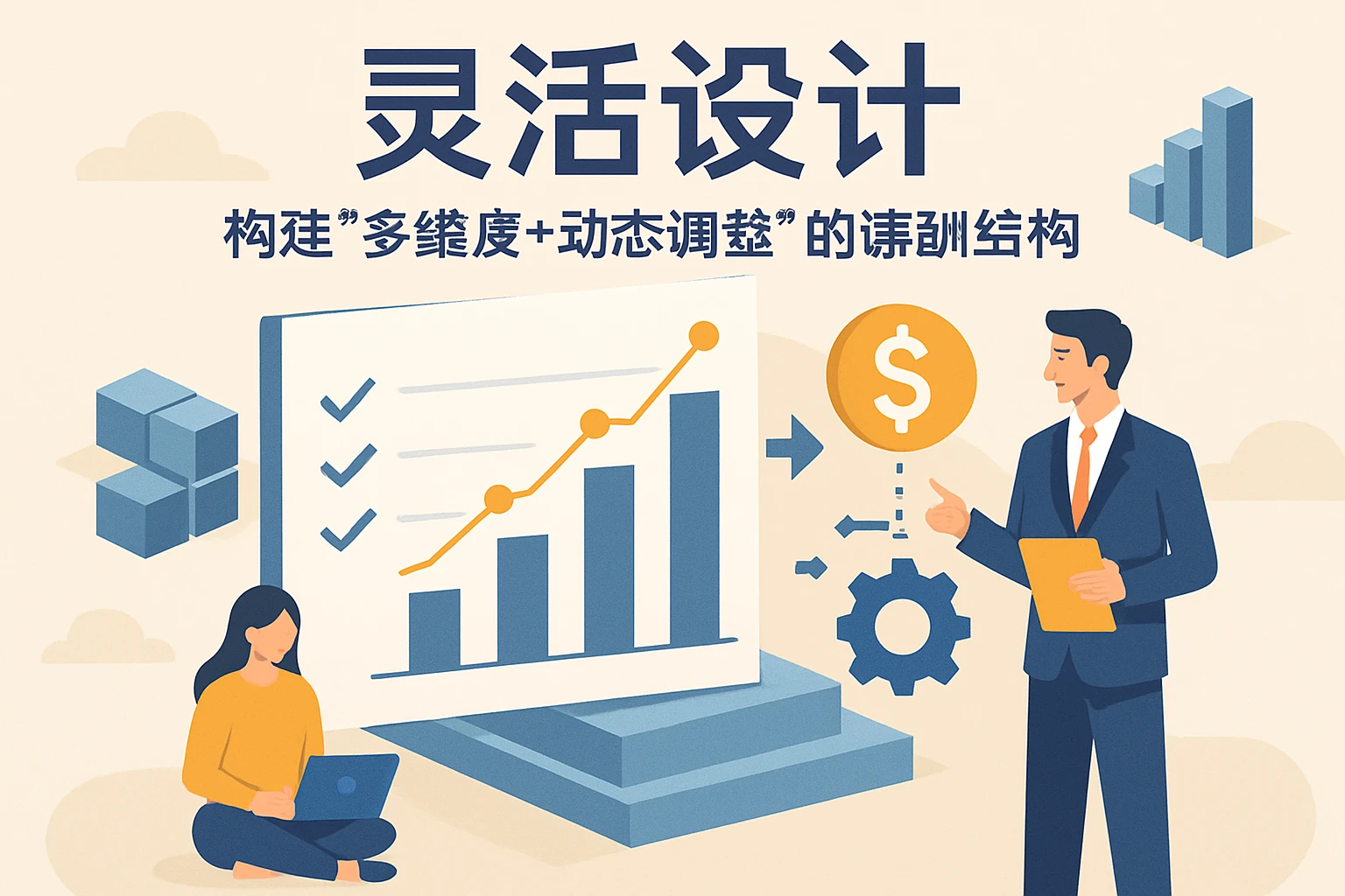 2. 灵活设计：构建“多维度+动态调整”的薪酬结构