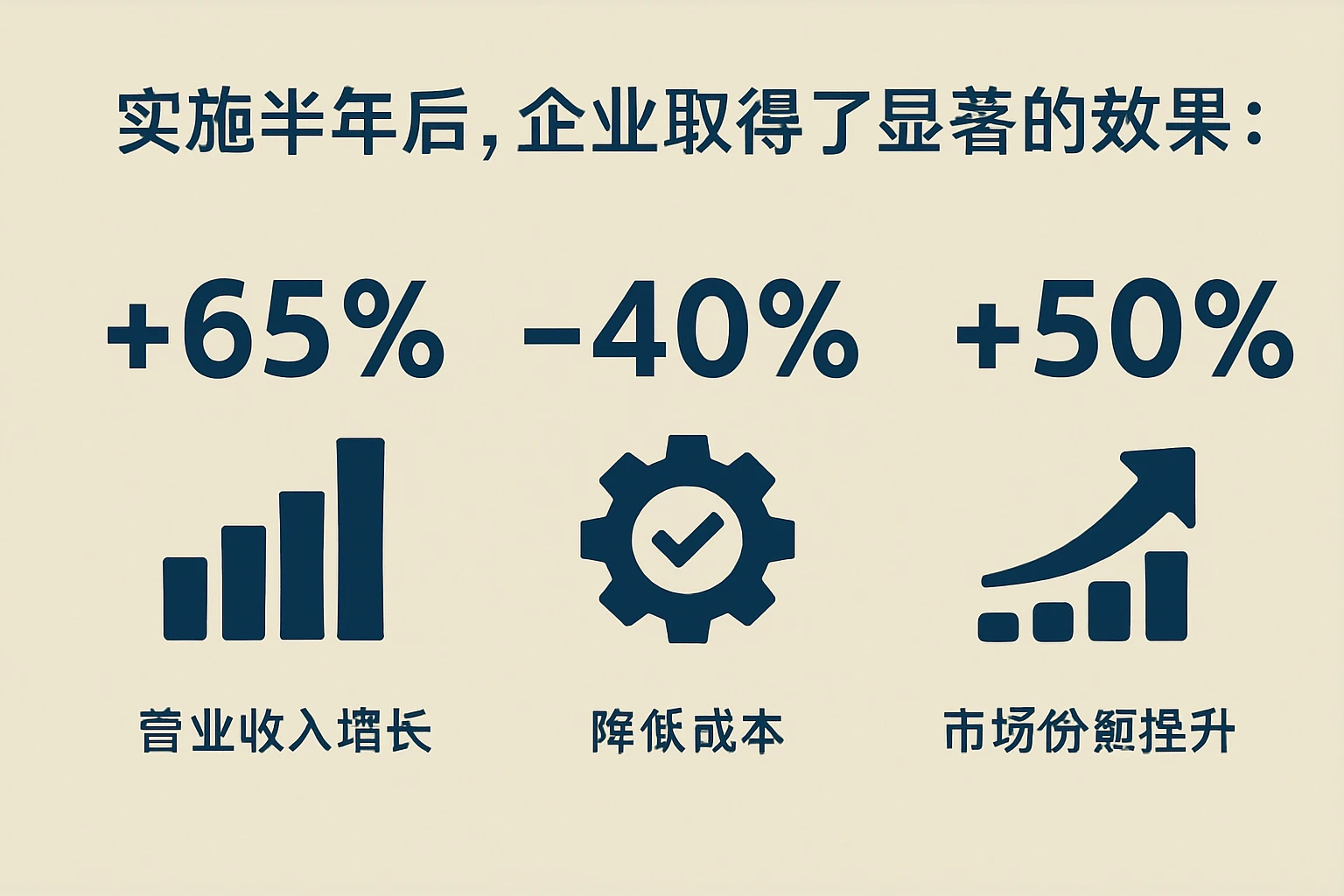 实施半年后，企业取得了显著的效果：