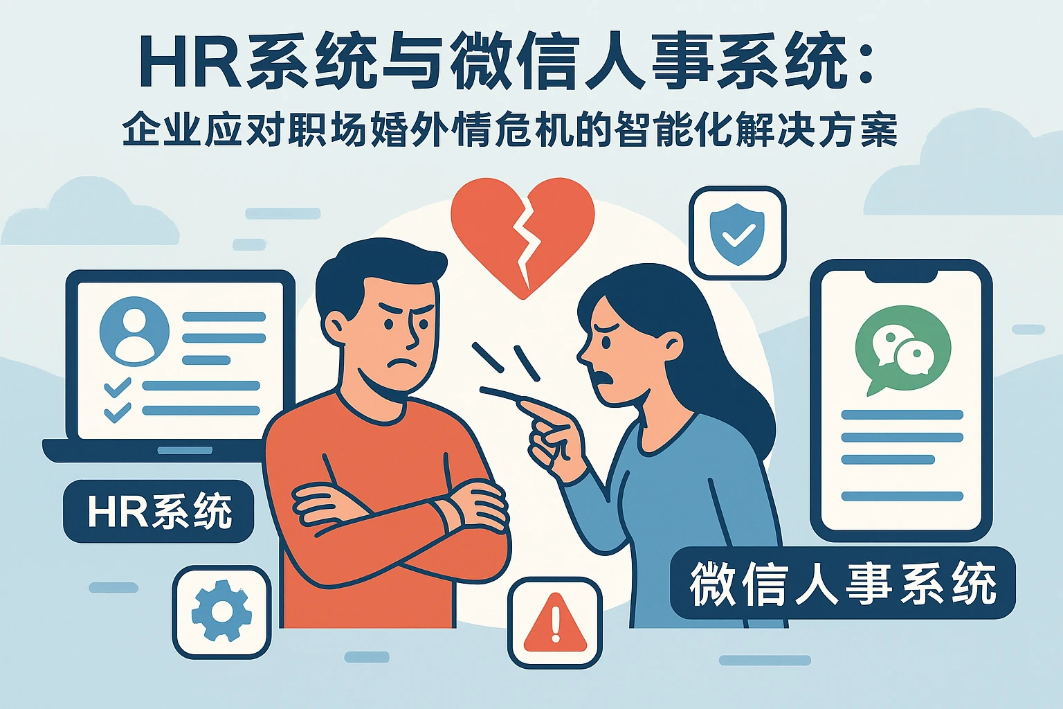 HR系统与微信人事系统:企业应对职场婚外情危机的智能化解决方案