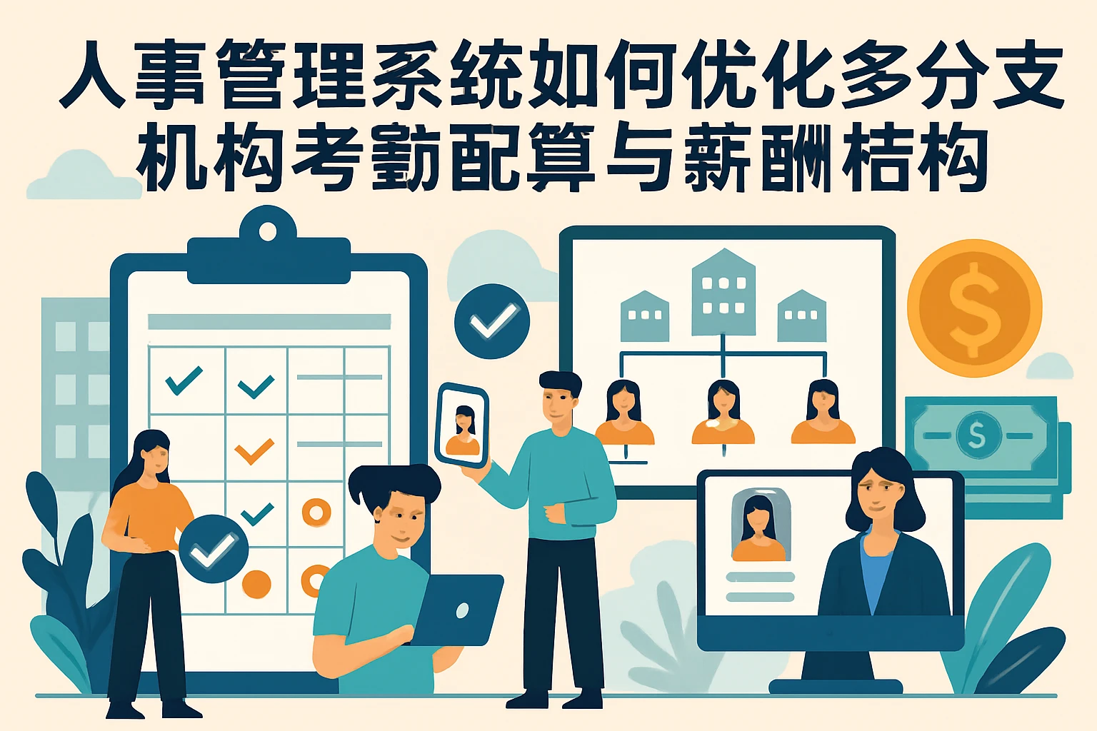 人事管理系统如何优化多分支机构考勤排班系统与薪酬架构