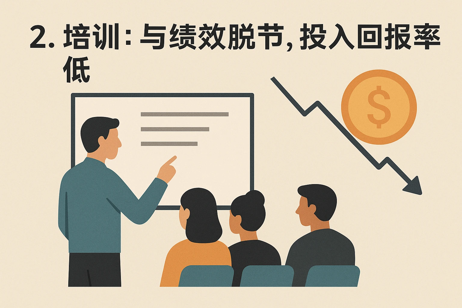 2. 培训：与绩效脱节，投入回报率低