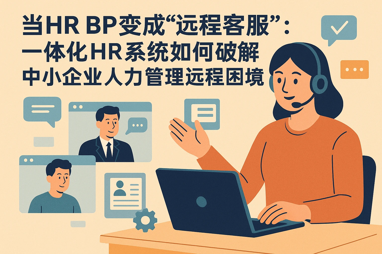 当HR BP变成“远程客服”：一体化HR系统如何破解中小企业人力管理的远程困境？