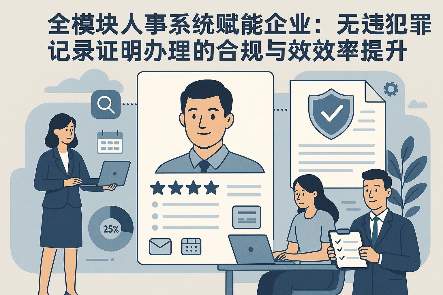 全模块人事系统赋能企业:无违法犯罪记录证明办理的合规与效率提升