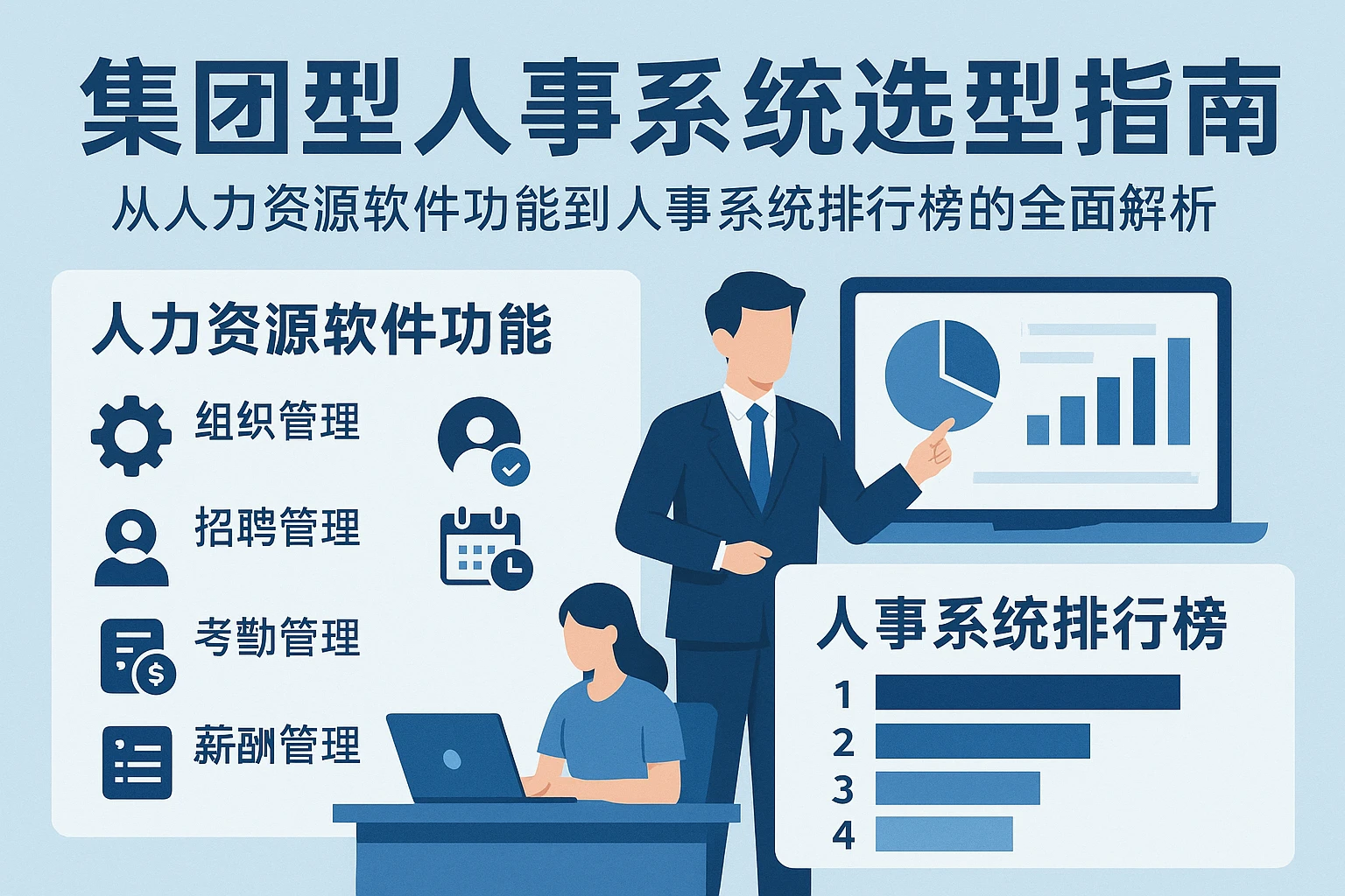 集团型人事系统选型指南：从人力资源软件功能到人事系统排行榜的全面解析