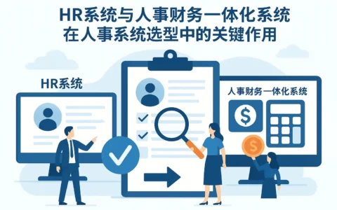 HR系统与人事财务一体化系统在人事系统选型中的关键作用