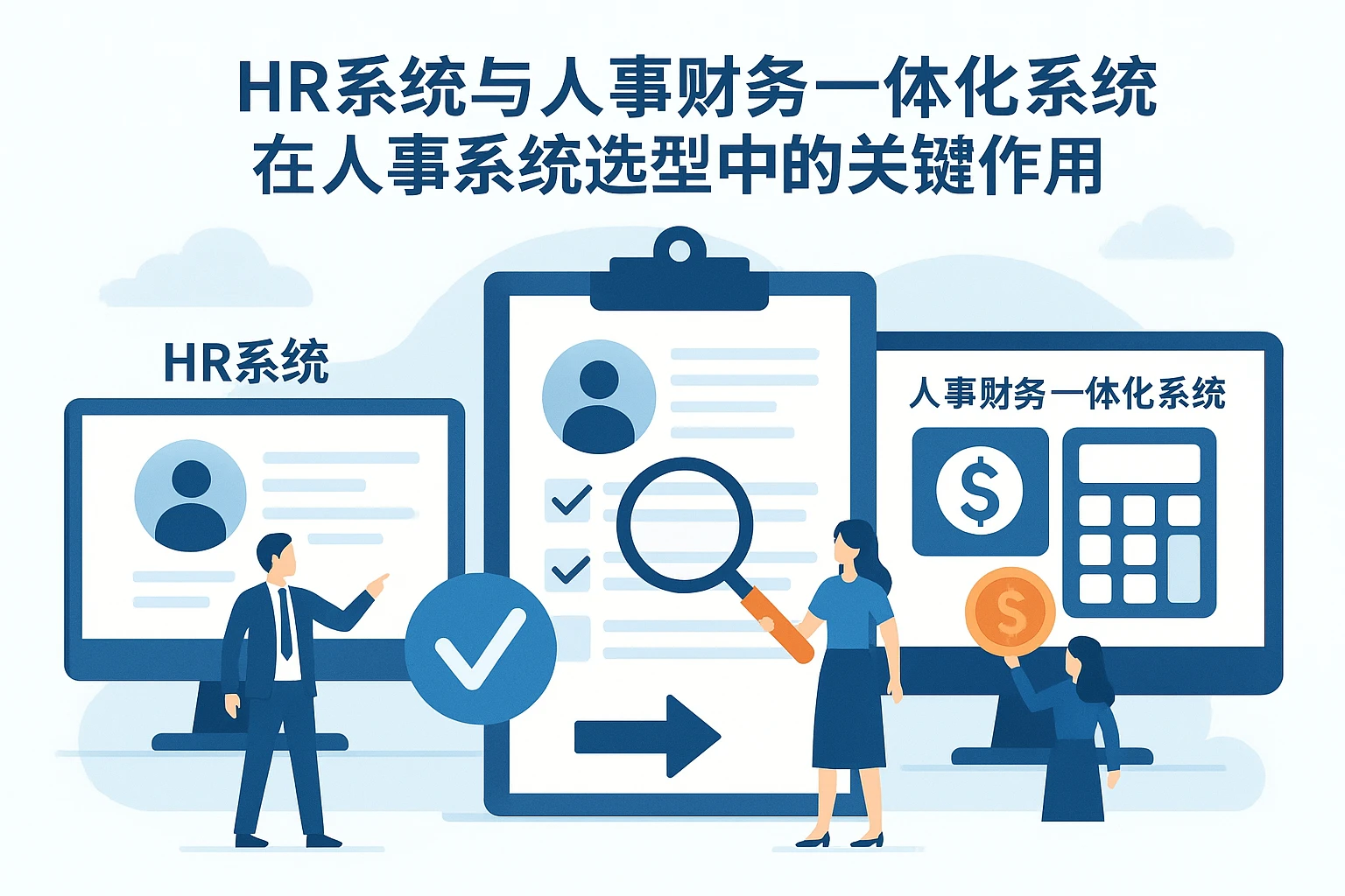 HR系统与人事财务一体化系统在人事系统选型中的关键作用