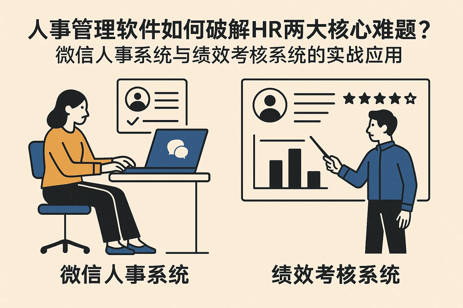 人事管理软件如何破解HR两大核心难题？微信人事系统与绩效考核系统的实战应用