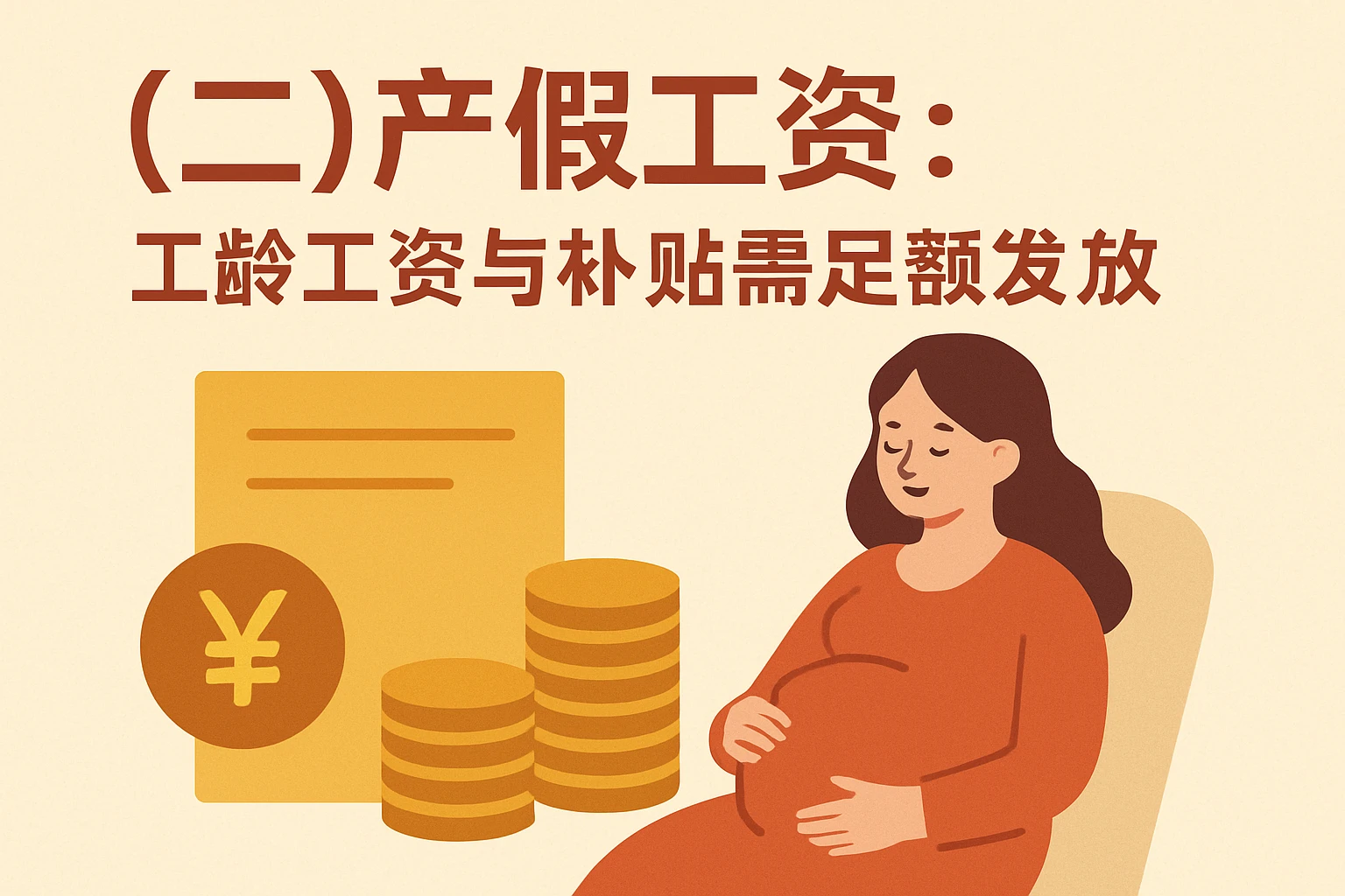 (二)产假工资:工龄工资与补贴需足额发放
