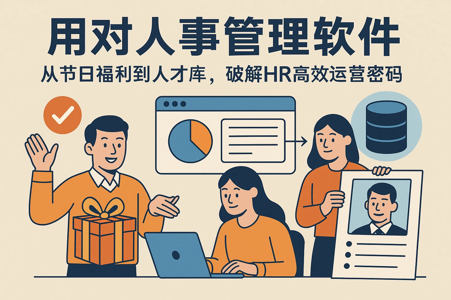 用对人事管理软件：从节日福利到人才库，破解HR高效运营密码
