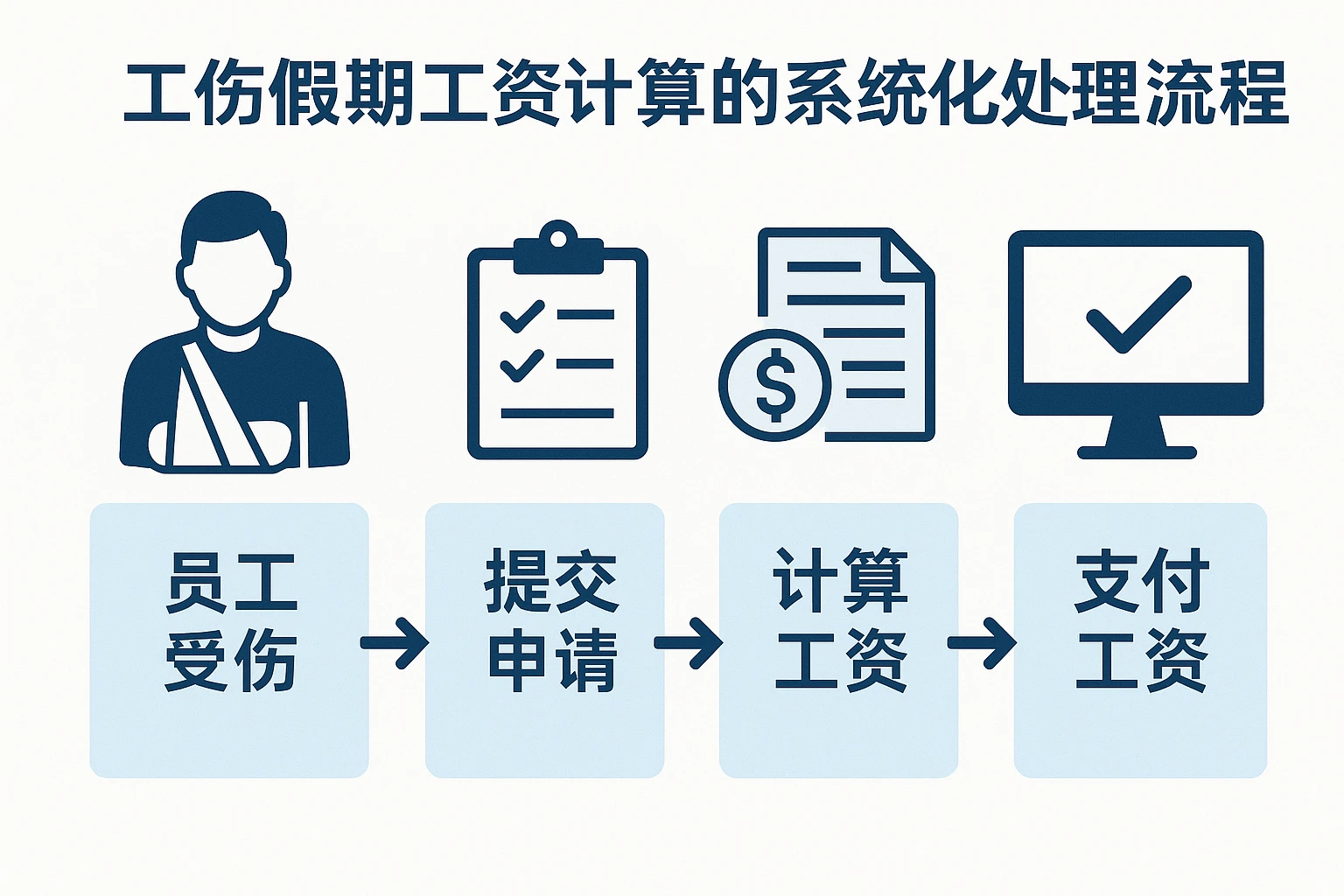 工伤假期工资计算的系统化处理流程