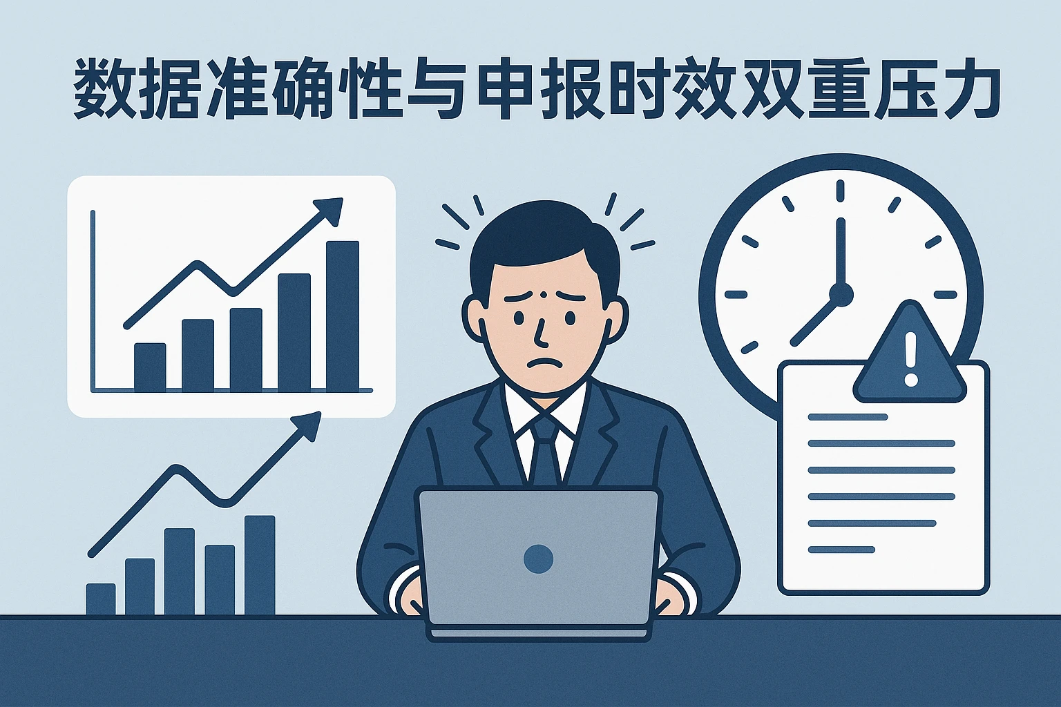 2. 数据准确性与申报时效的双重压力