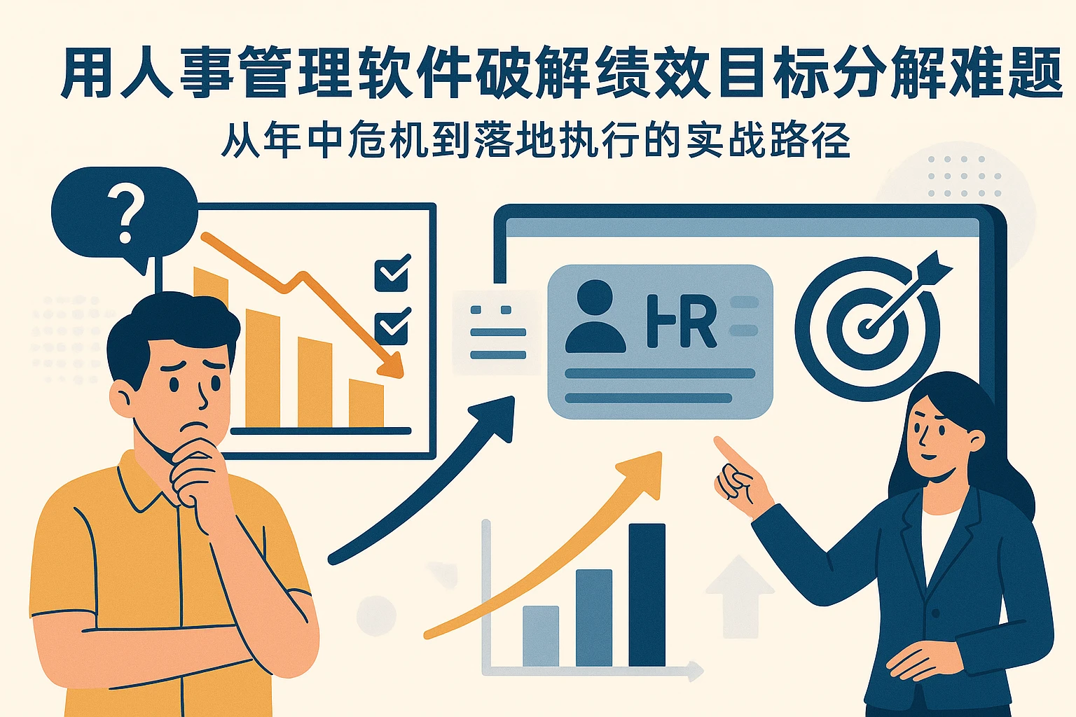 用人事管理软件破解绩效目标分解难题：从年中危机到落地执行的实战路径