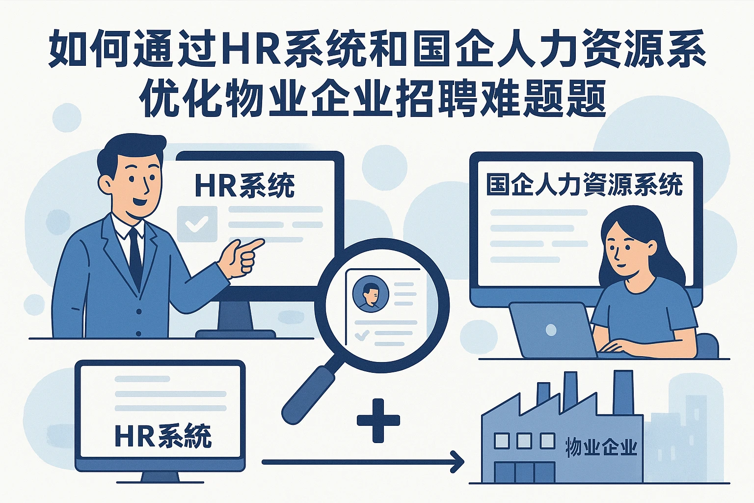 如何通过HR系统和国企人力资源系统优化物业企业招聘难题