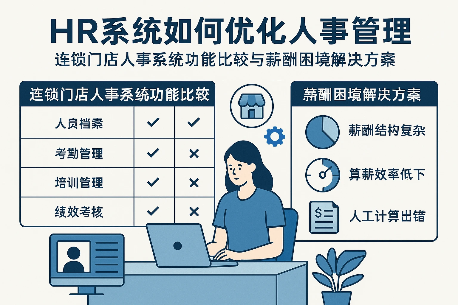 HR系统如何优化人事管理:连锁门店人事系统功能比较与薪酬困境解决方案