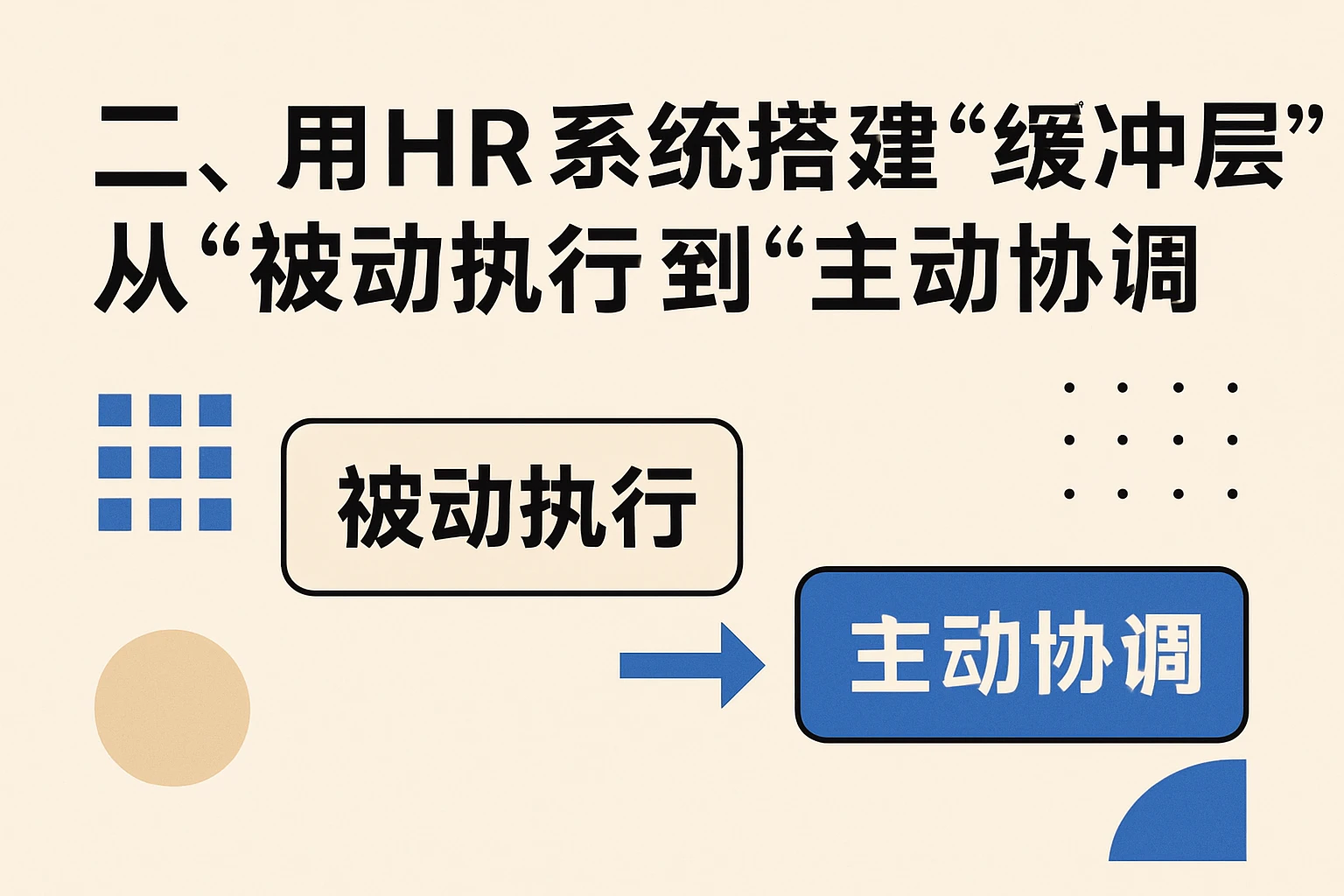 二、用HR系统搭建“缓冲层”：从“被动执行”到“主动协调”