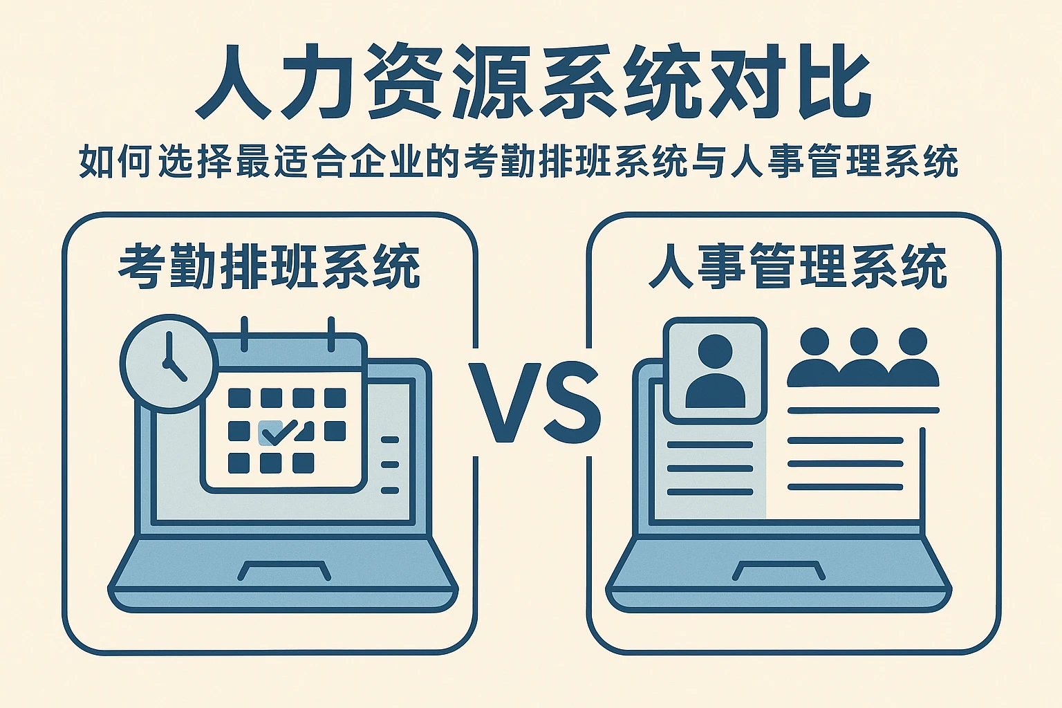 人力资源系统对比：如何选择最适合企业的考勤排班系统与人事管理系统