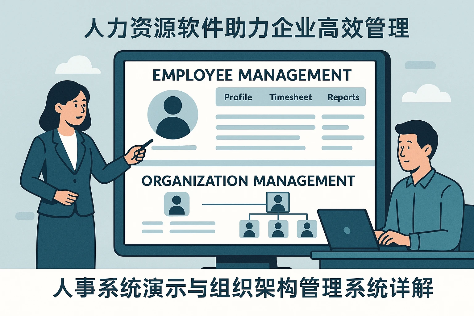 人力资源软件助力企业高效管理:人事系统演示与组织架构管理系统详解