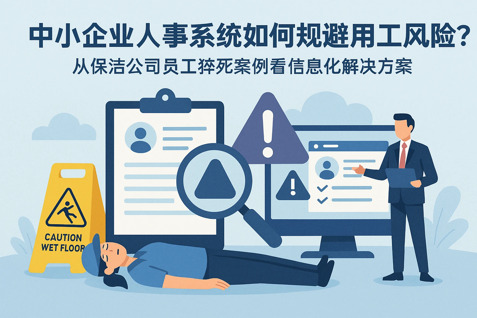 中小企业人事系统如何规避用工风险？从保洁公司员工猝死案例看信息化解决方案
