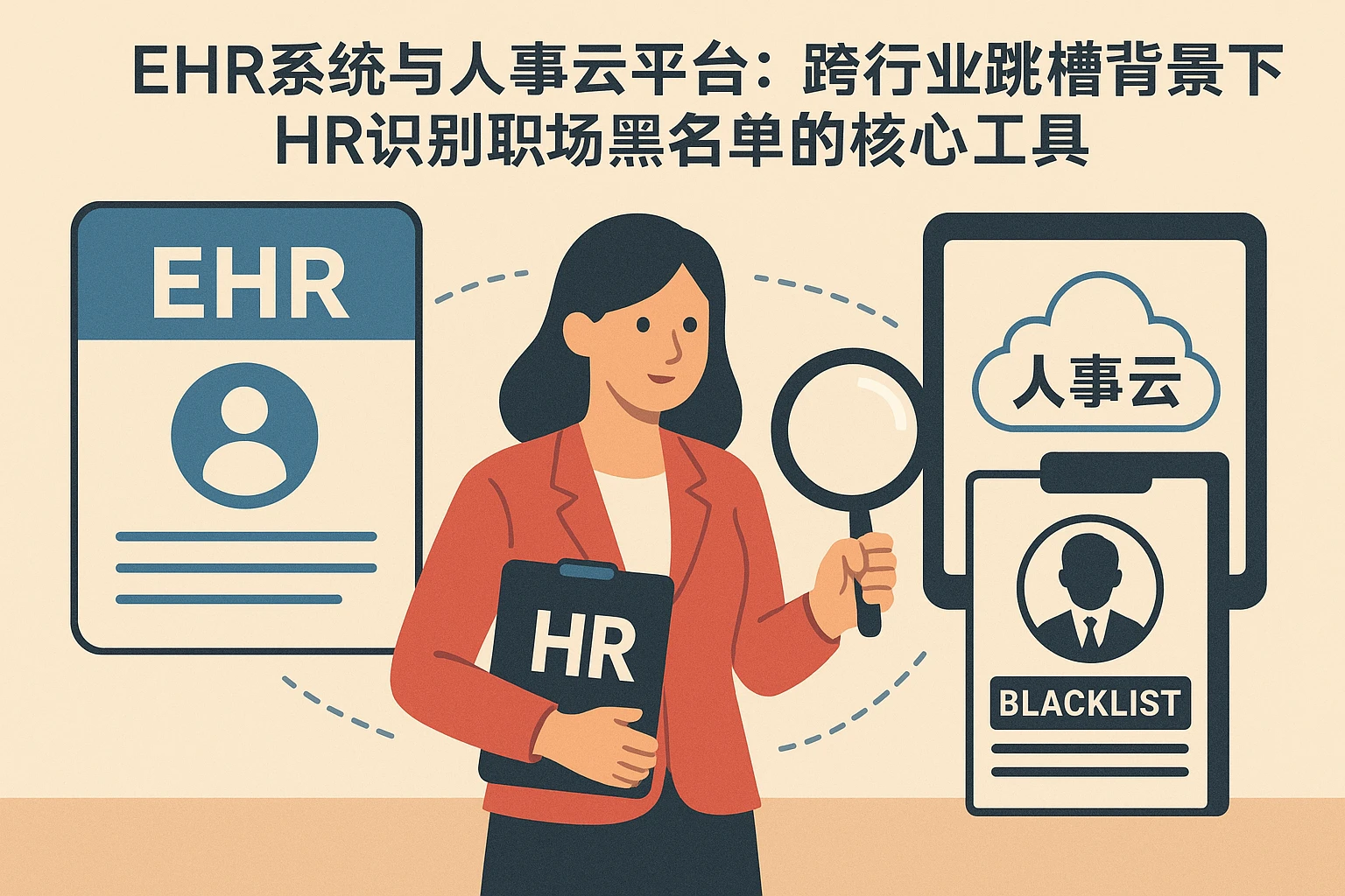 EHR系统与人事云平台:跨行业跳槽背景下HR识别职场黑名单的核心工具