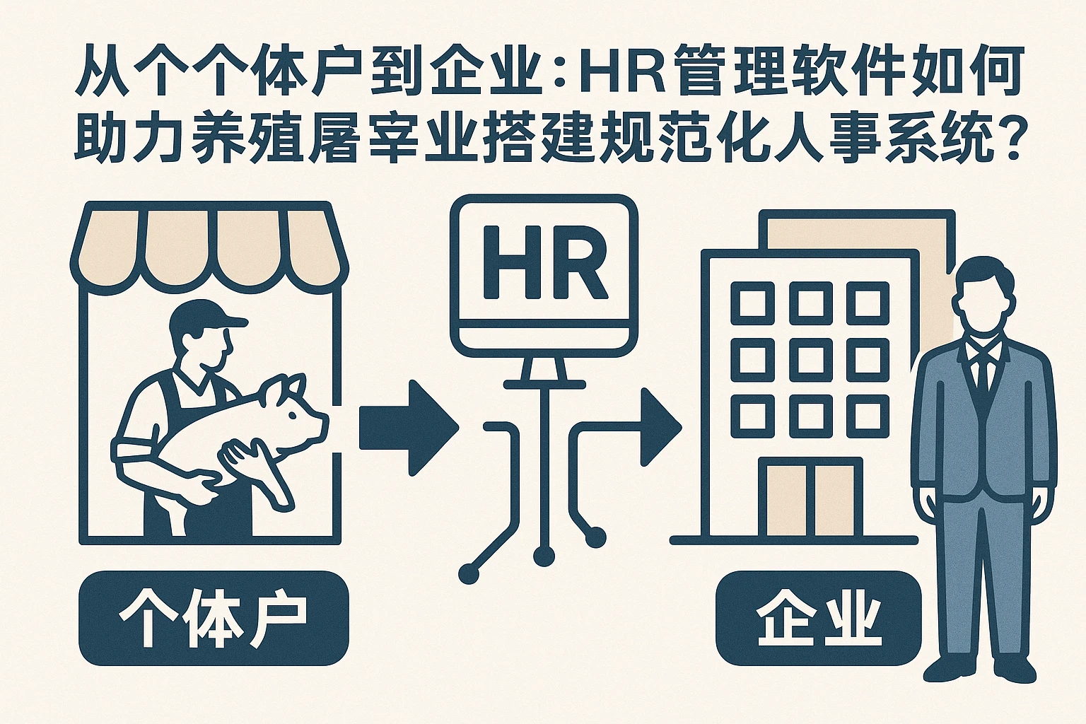 从个体户到企业：HR管理软件如何助力养殖屠宰业搭建规范化人事系统？