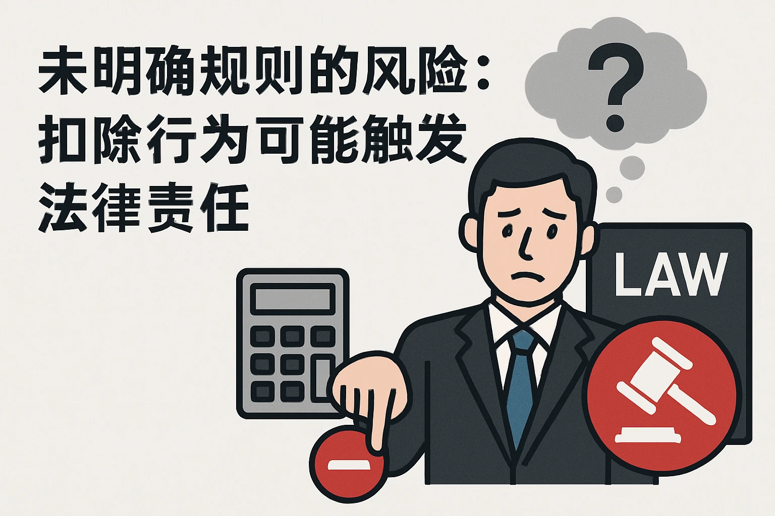 2. 未明确规则的风险：扣除行为可能触发法律责任