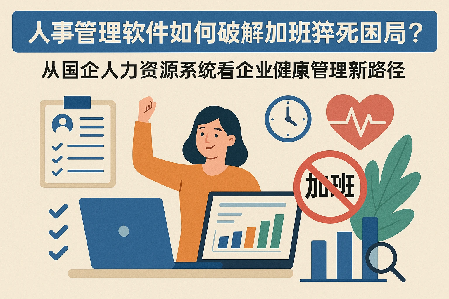 人事管理软件如何破解加班猝死困局？从国企人力资源系统看企业健康管理新路径