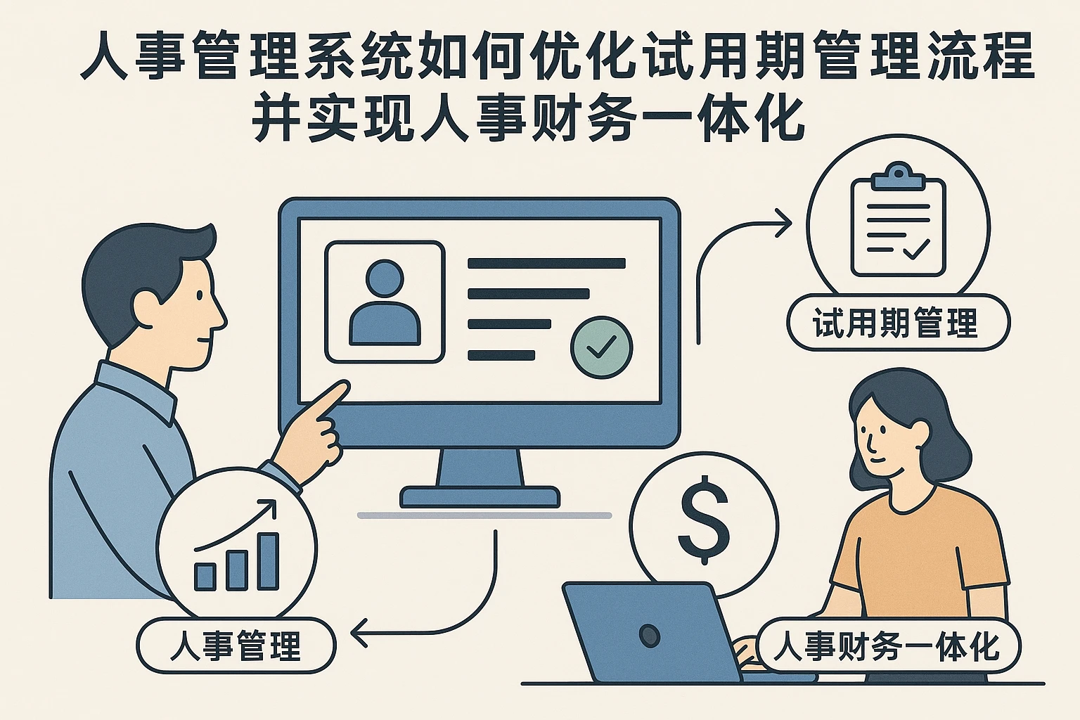 人事管理系统如何优化试用期管理流程并实现人事财务一体化