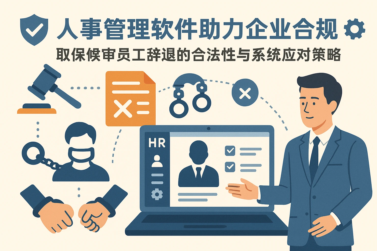 人事管理软件助力企业合规:取保候审员工辞退的合法性与系统应对策略