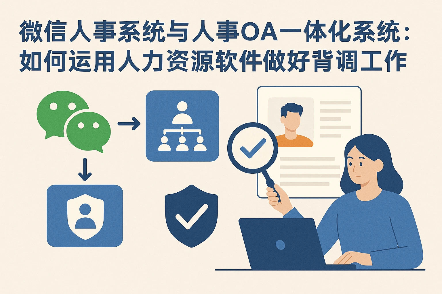 微信人事系统与人事OA一体化系统:如何运用人力资源软件做好背调工作