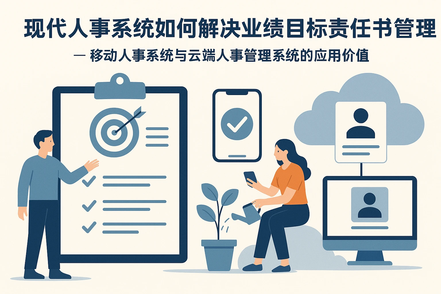 现代人事系统如何解决业绩目标责任书管理难题 - 移动人事系统与云端人事管理系统的应用价值