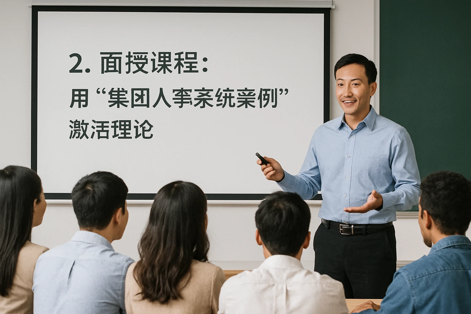 2. 面授课程：用“集团人事系统案例”激活理论