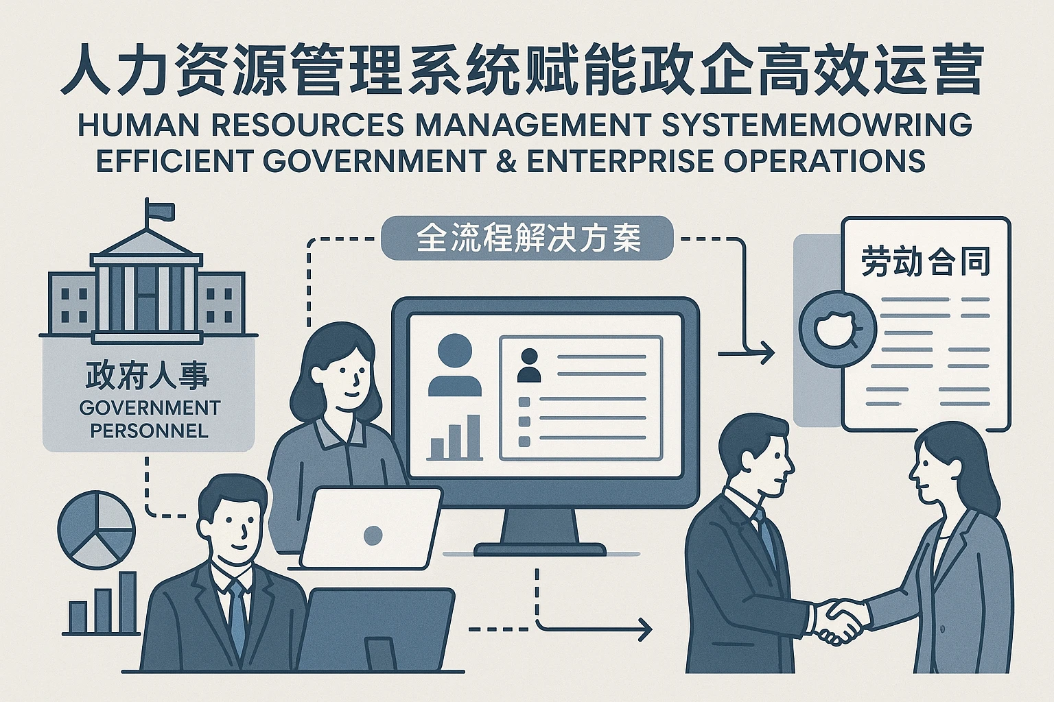 人力资源管理系统赋能政企高效运营:从政府人事到劳动合同的全流程解决方案