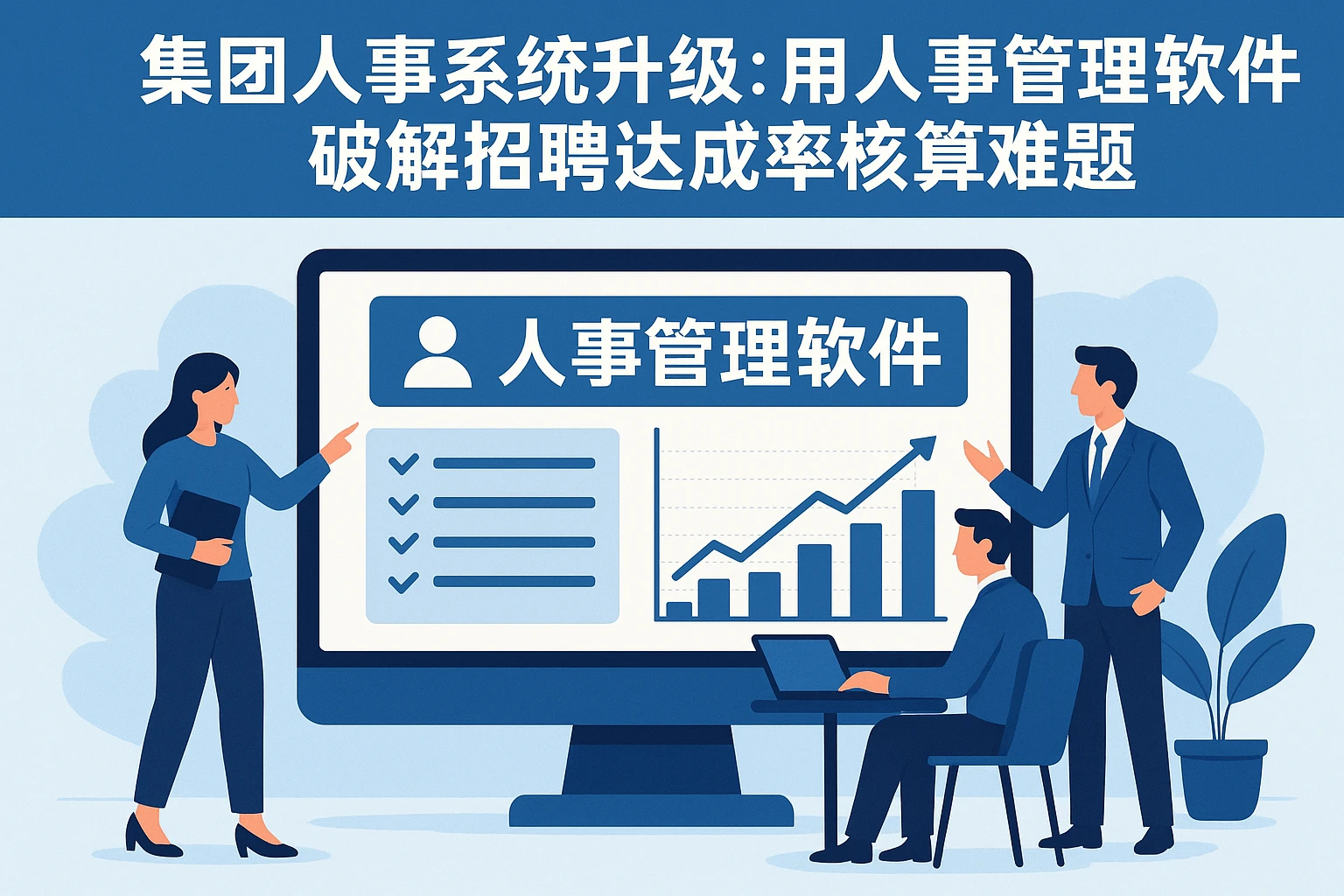 集团人事系统升级:用人事管理软件破解招聘达成率核算难题
