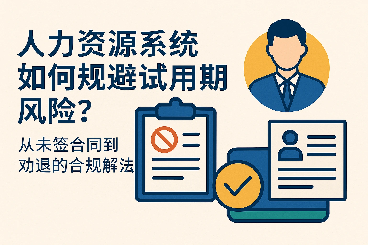人力资源系统如何规避试用期风险？从未签合同到劝退的合规解法