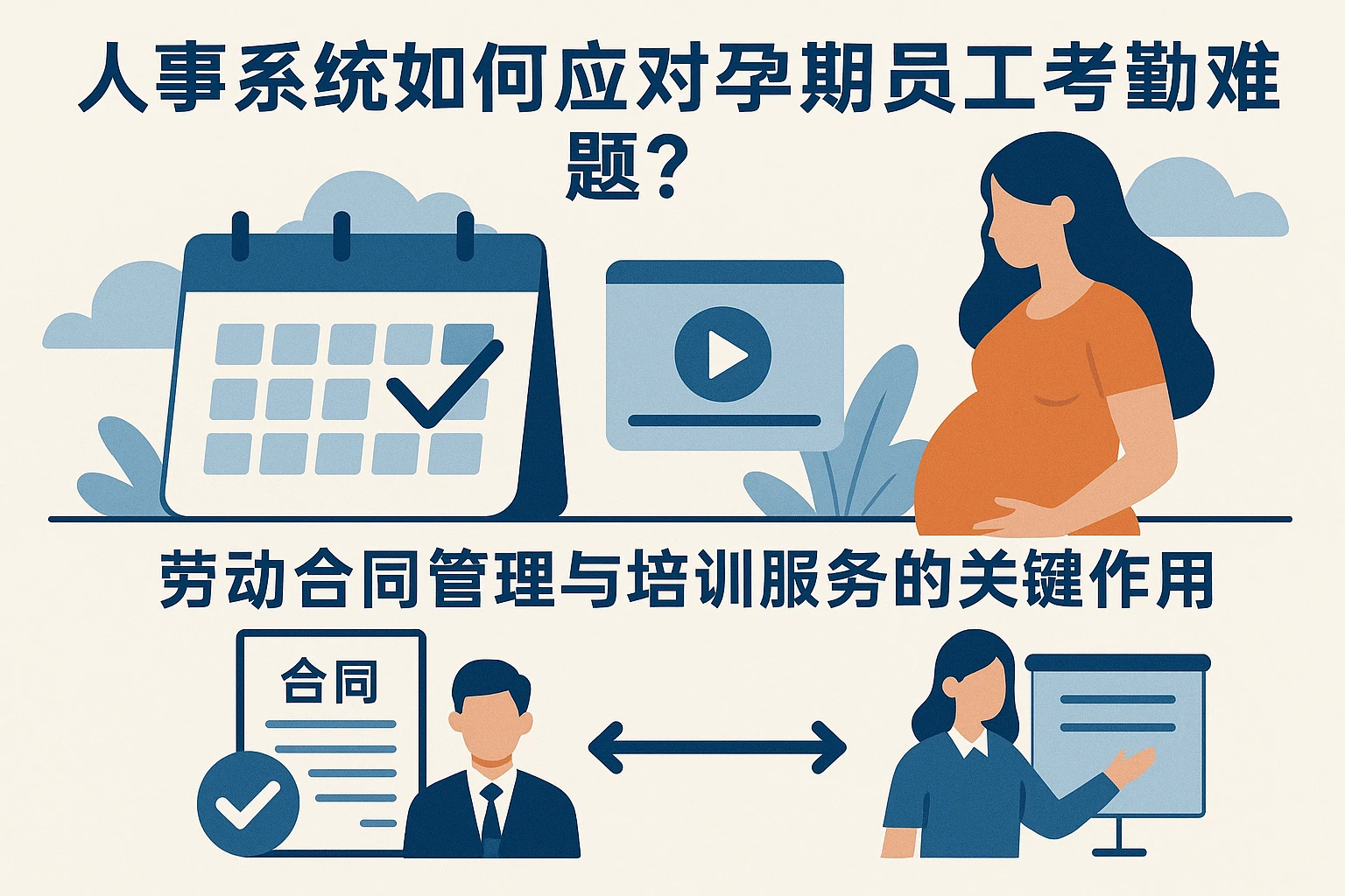 人事系统如何应对孕期员工考勤难题?劳动合同管理与培训服务的关键作用