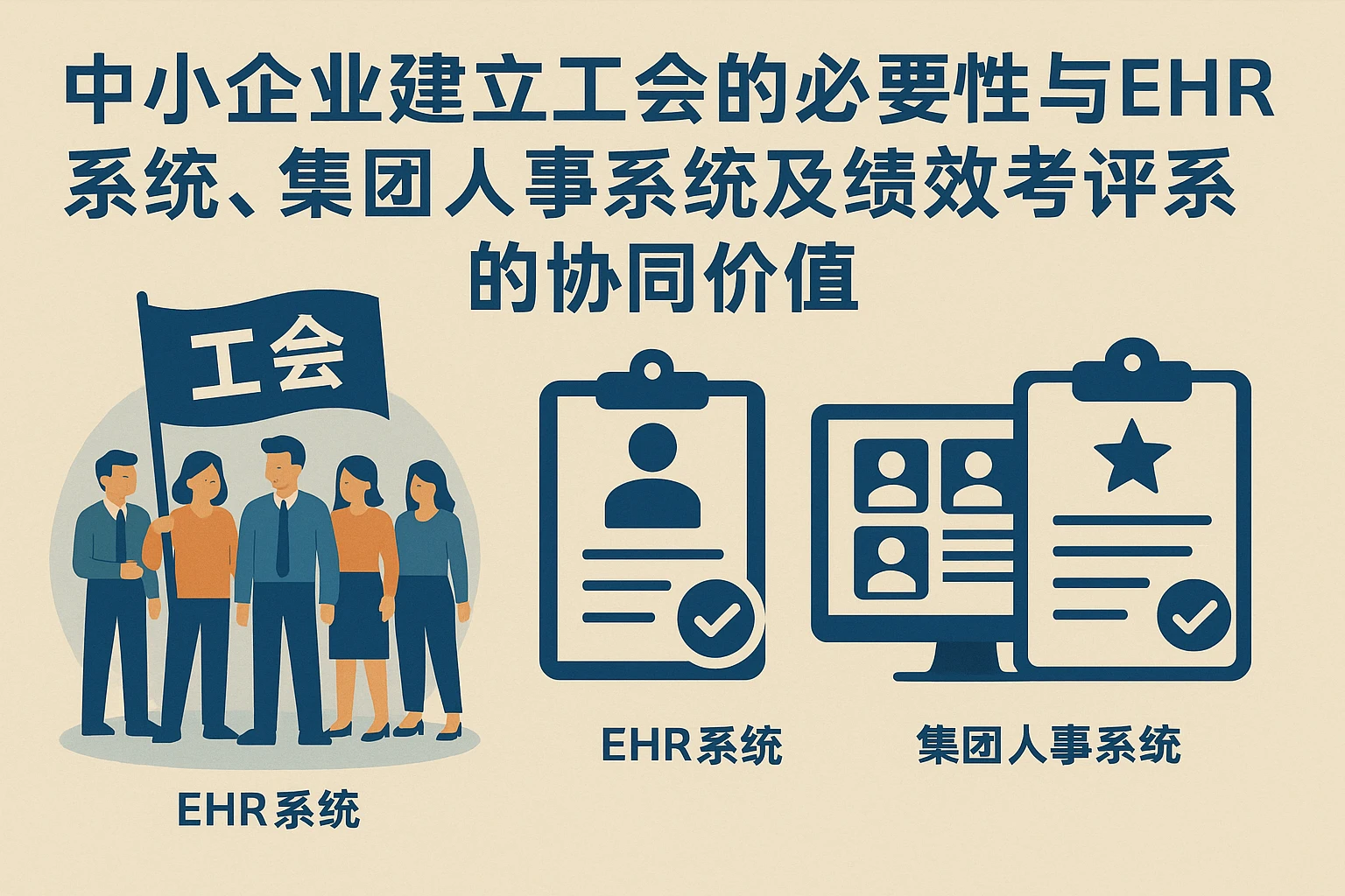 中小企业建立工会的必要性与EHR系统、集团人事系统及绩效考评系统的协同价值