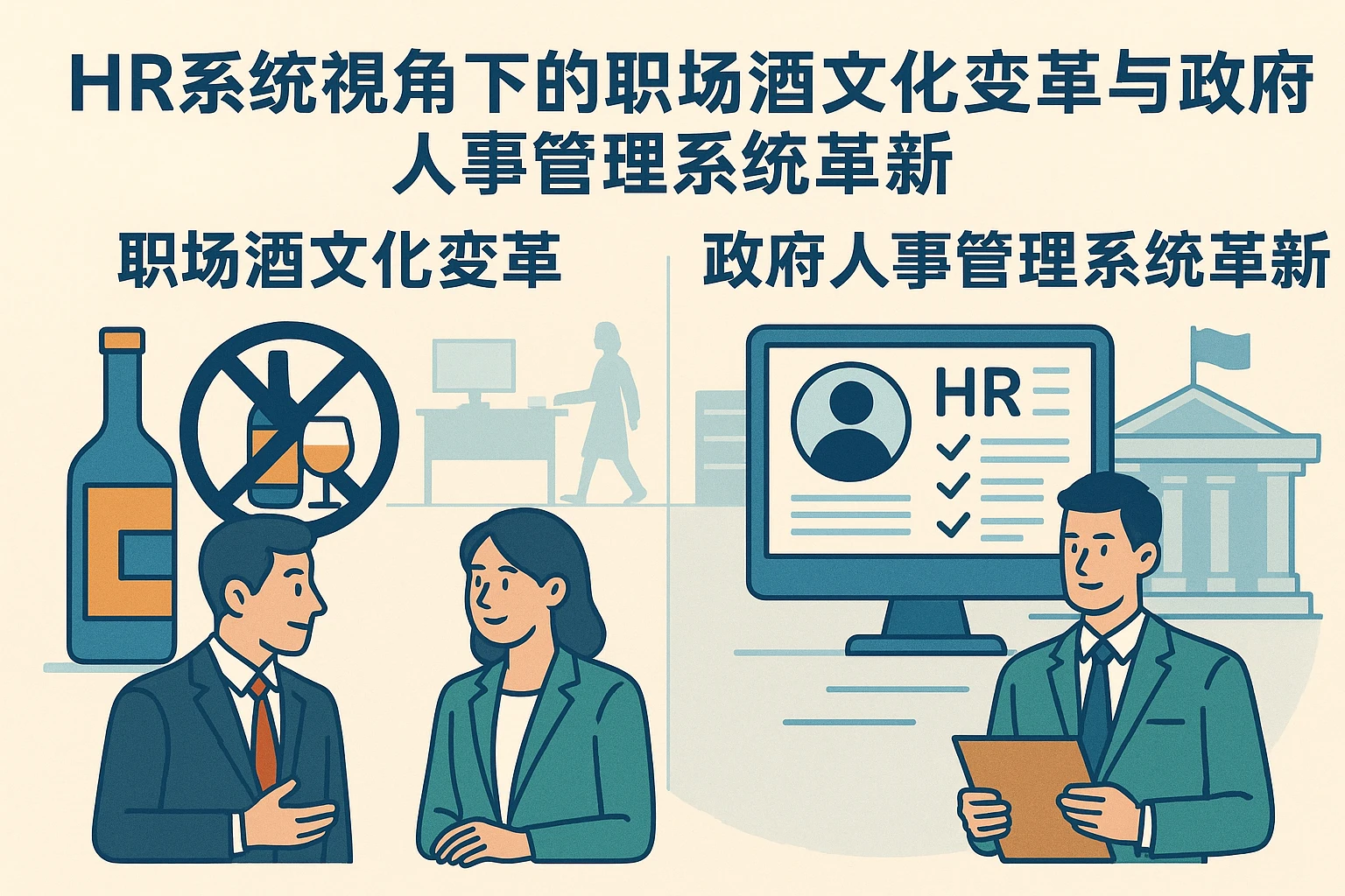 HR系统视角下的职场酒文化变革与政府人事管理系统革新