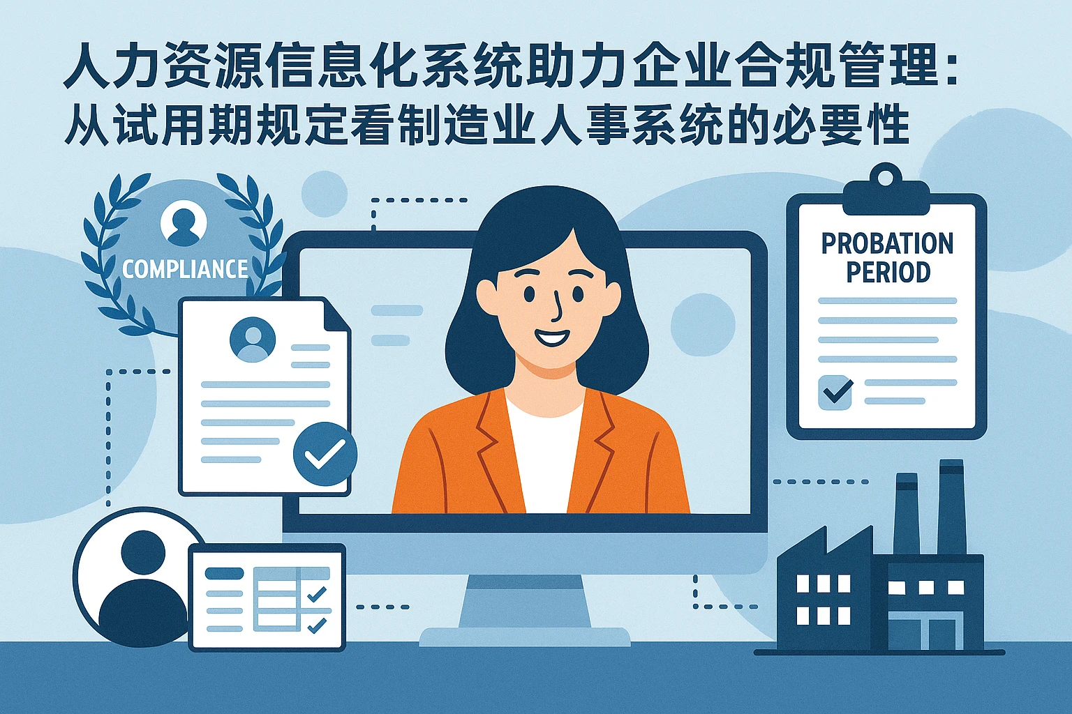 人力资源信息化系统助力企业合规管理:从试用期规定看制造业人事系统的必要性
