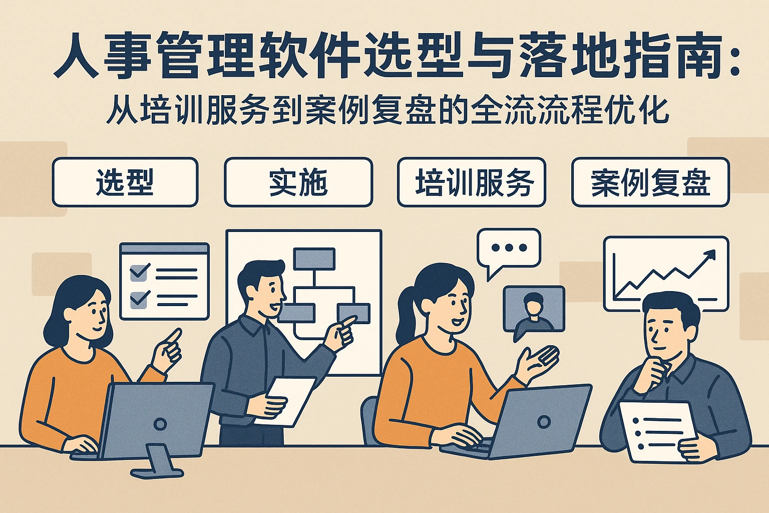 人事管理软件选型与落地指南：从培训服务到案例复盘的全流程优化