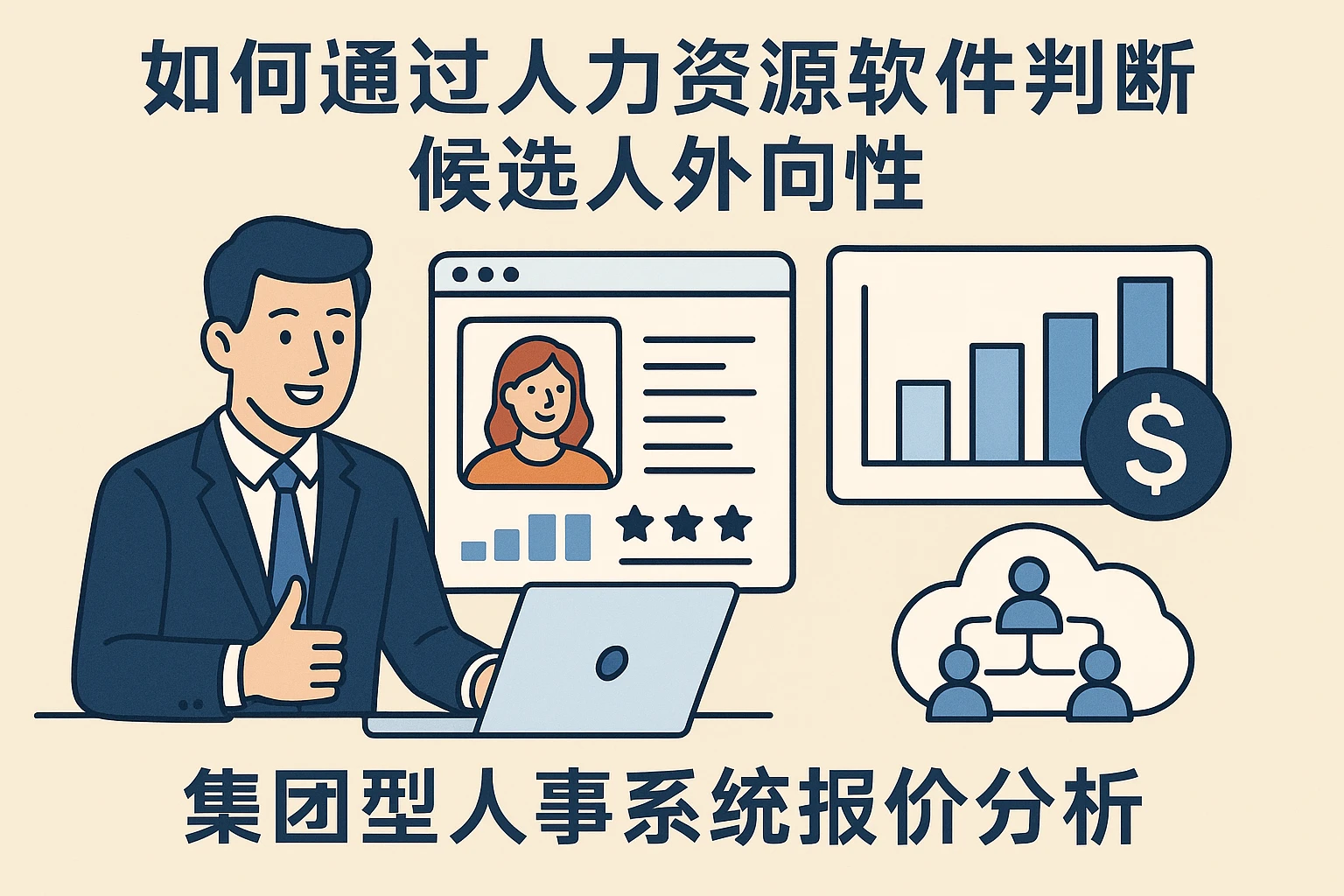 如何通过人力资源软件判断候选人外向性及集团型人事系统报价分析